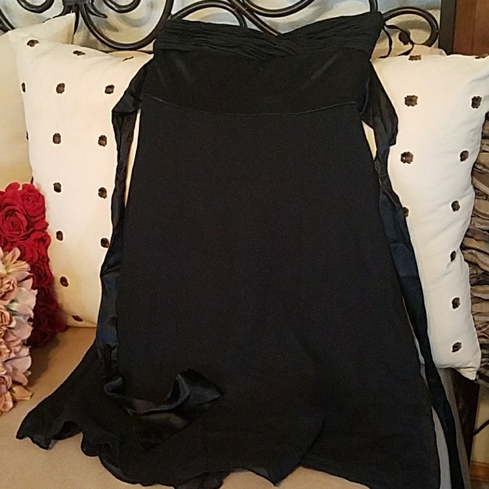 White & Black Dress